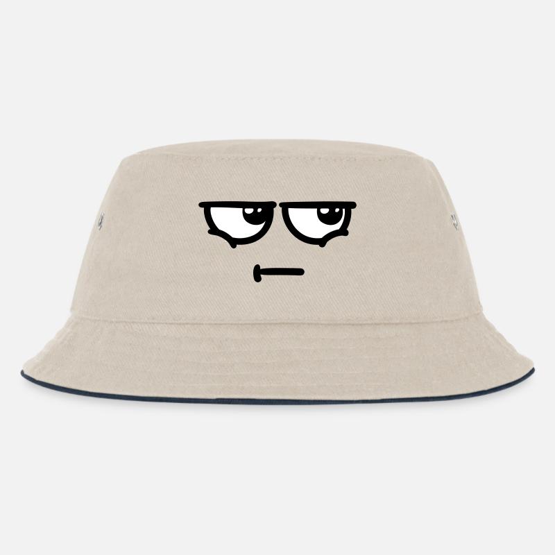 Not Amused - Kinder Bucket Hat - Natur/Navy