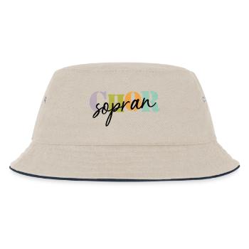 Choir Soprano - Kids’ Bucket Hat - ecru/navy - Front