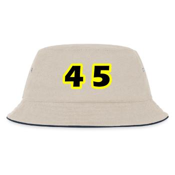 Symbole du chiffre 45 - Bob Enfant - blanc cassé/bleu marine - Devant