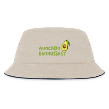 Avocado Enthusiast Design - Kinder Bucket Hat - Natur/Navy - Vorne
