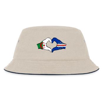 Algérie Drapeau du Cap-Vert Mains Forme de cœur - Bob Enfant - blanc cassé/bleu marine - Devant