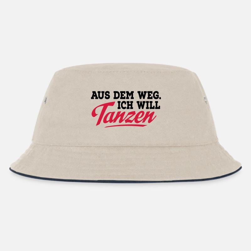 tanzen - Kinder Bucket Hat - Natur/Navy