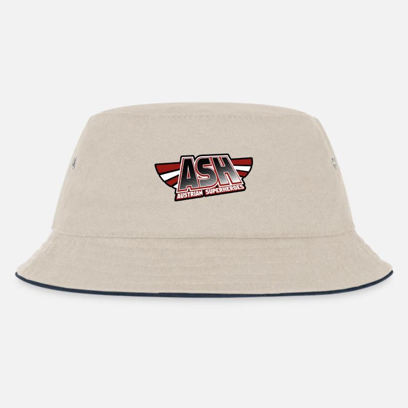 Austrian Superheroes - Kinder Bucket Hat - Natur/Navy