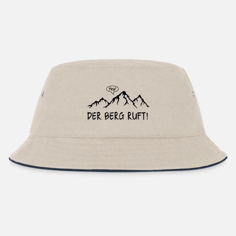 Der Berg ruft! - Kinder Bucket Hat - Natur/Navy
