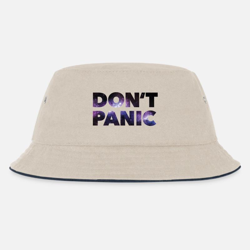 Don't Panic * - Kinder Bucket Hat - Natur/Navy