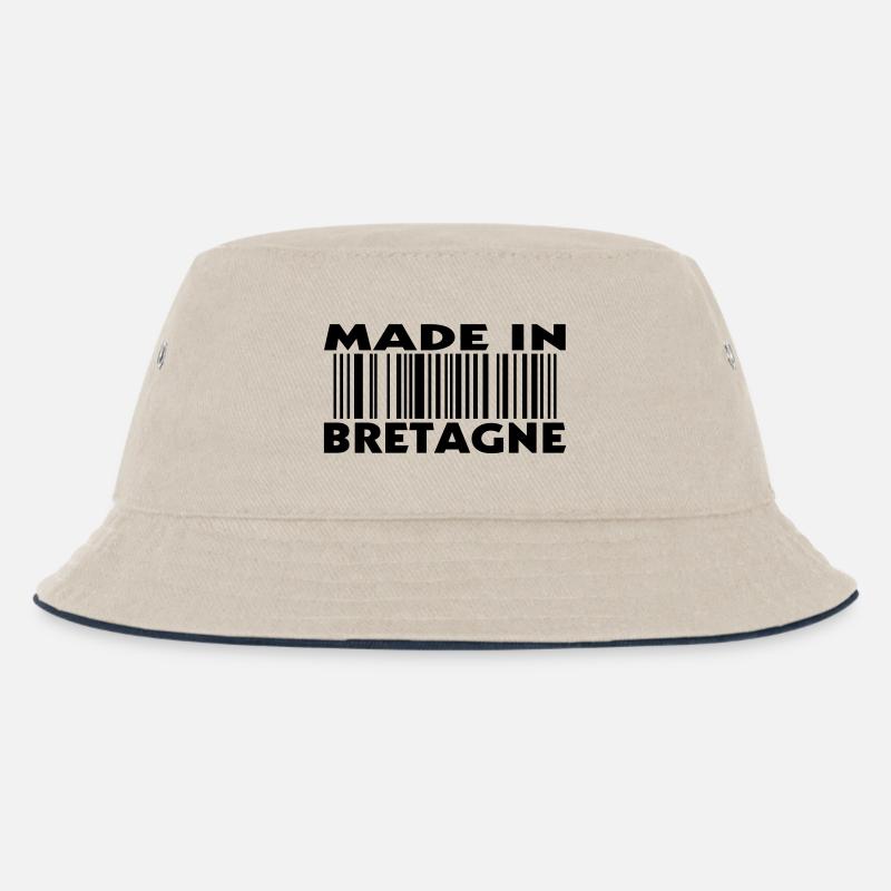 Made in Britain (1c) - Kinder Bucket Hat - Natur/Navy
