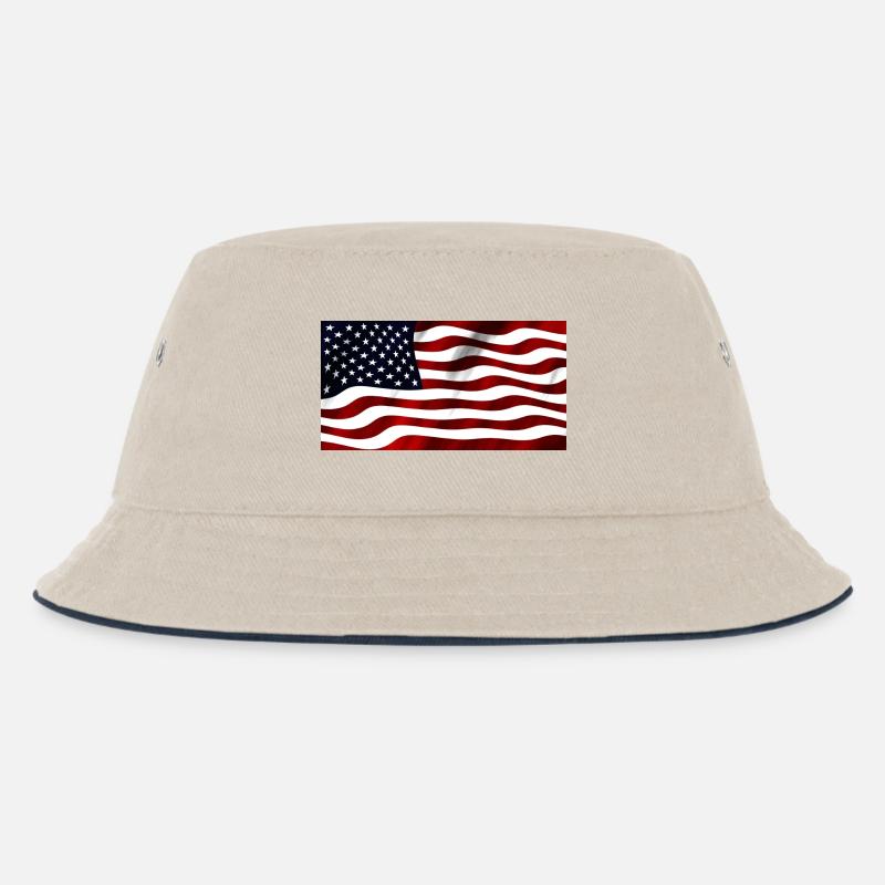 drapeau américain - Bob Enfant - blanc cassé/bleu marine