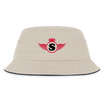 S Design - Kinder Bucket Hat - Natur/Navy - Vorne