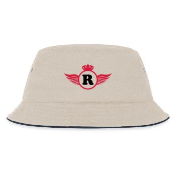 R Design - Kinder Bucket Hat - Natur/Navy - Vorne