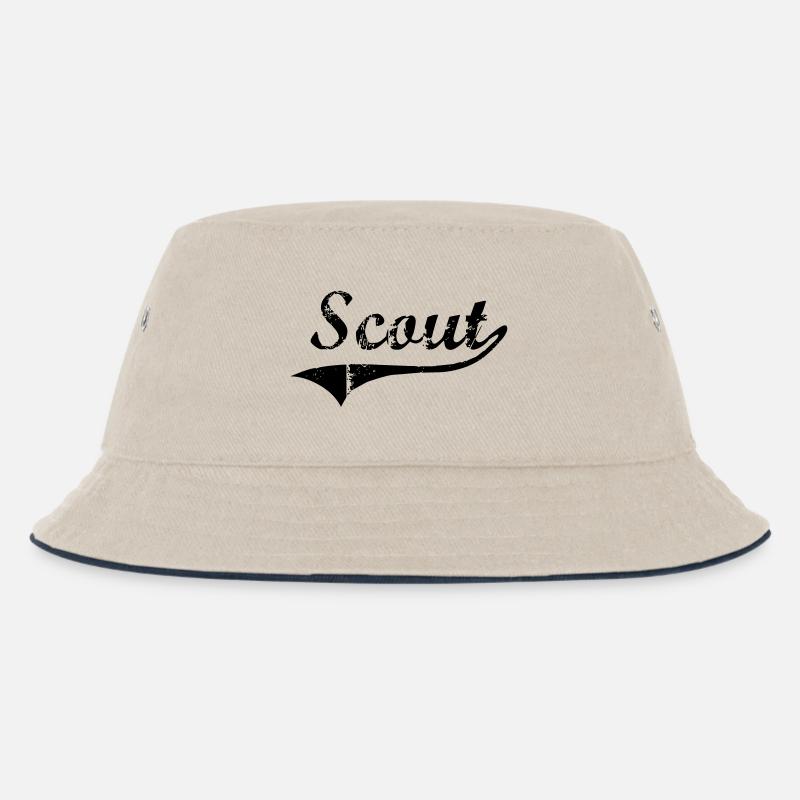 scout - Kinder Bucket Hat - Natur/Navy