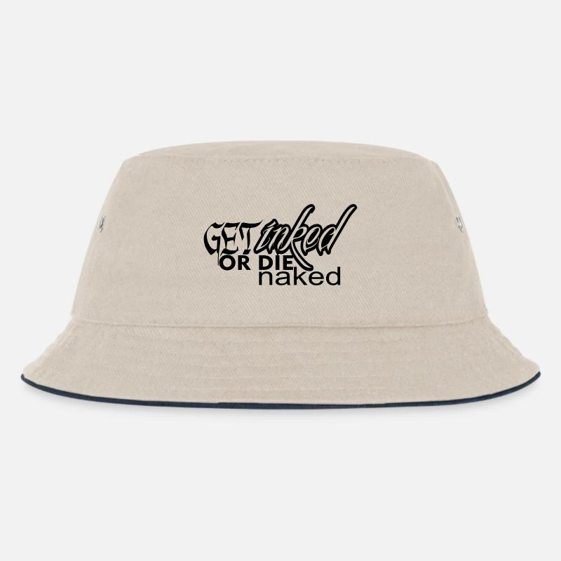 tattoo - Kinder Bucket Hat - Natur/Navy