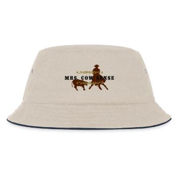 mrs_cowsense_neu - Kinder Bucket Hat - Natur/Navy - Vorne