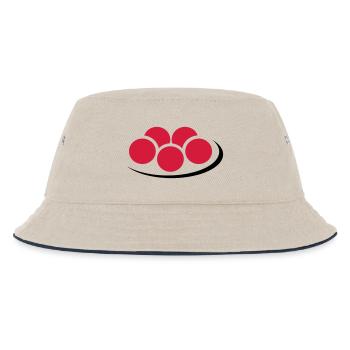 Schwarzwald-Bollenhut-Piktogramm - Kinder Bucket Hat - Natur/Navy - Vorne