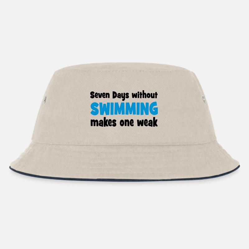 swimming - Kinder Bucket Hat - Natur/Navy