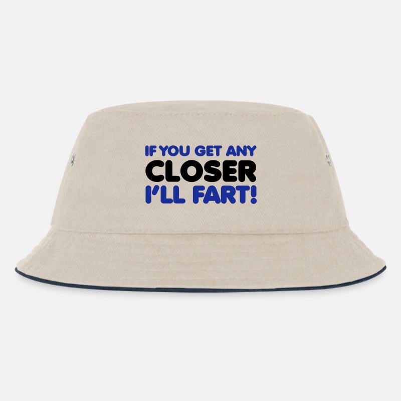 Fart - Kids’ Bucket Hat - ecru/navy