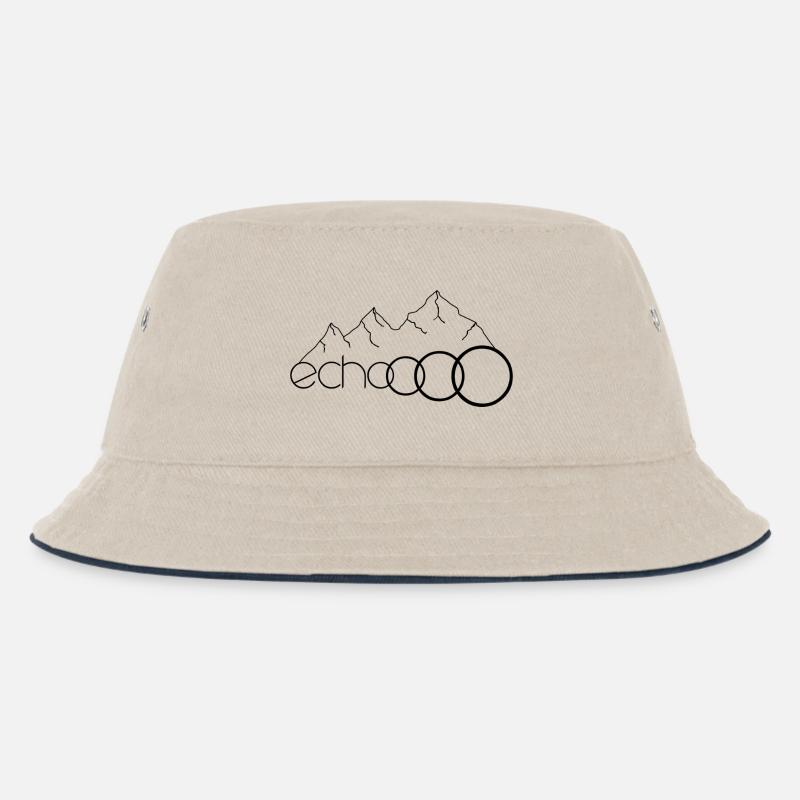 echoooo - Kinder Bucket Hat - Natur/Navy