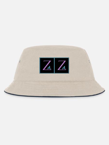 Zaza - Kinder Bucket Hat - Natur/Navy
