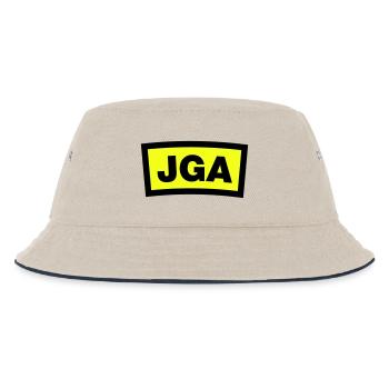 JGA - Emblem - Kinder Bucket Hat - Natur/Navy - Vorne