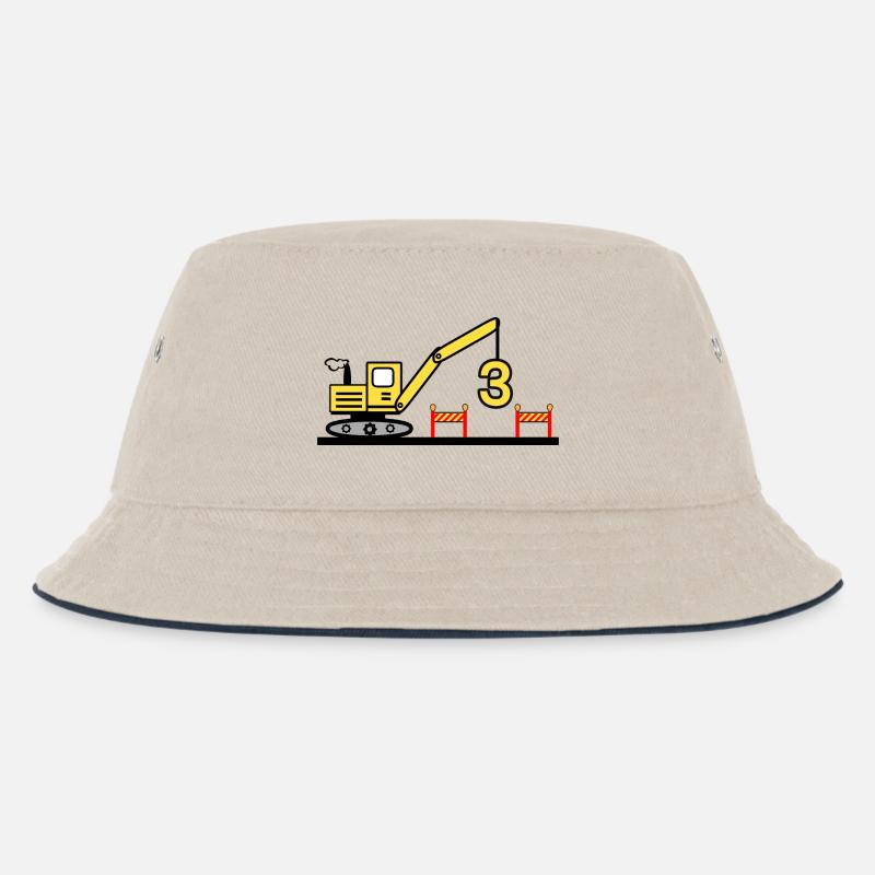 Bagger - Kinder Bucket Hat - Natur/Navy