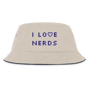J’adore les nerds - Bob Enfant - blanc cassé/bleu marine - Devant