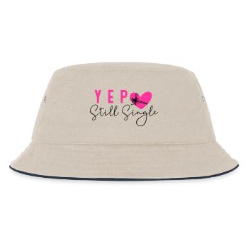 Still Single - Kinder Bucket Hat - Natur/Navy - Vorne