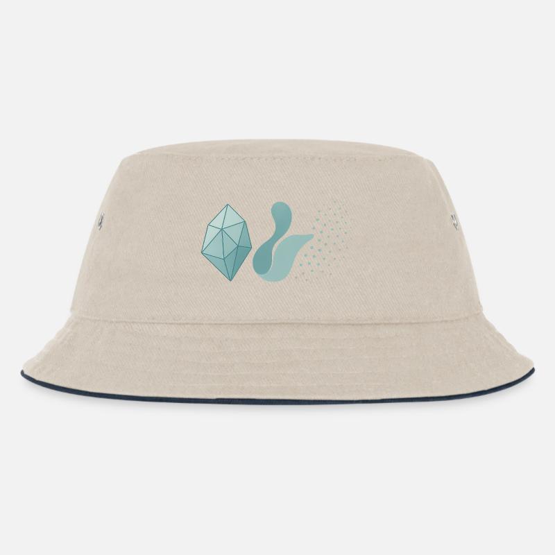 Solid, Liquid, Gaseous - Physics Design 3 Phases - Kids’ Bucket Hat - ecru/navy