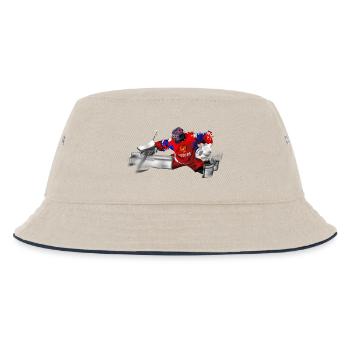 Gardien de but de hockey sur glace - Bob Enfant - blanc cassé/bleu marine - Devant
