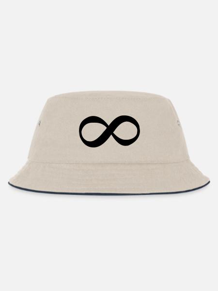Unendlich - Kinder Bucket Hat - Natur/Navy
