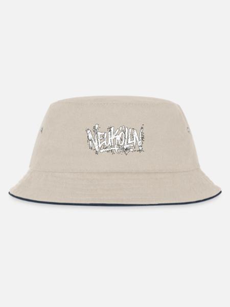 Neukölln Berlin Graffiti  - Kinder Bucket Hat - Natur/Navy