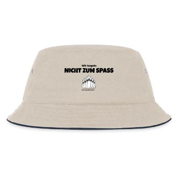 Wir kegeln nicht zum Spaß - Kinder Bucket Hat - Natur/Navy - Vorne