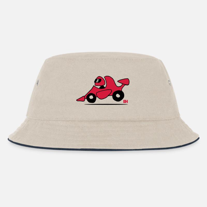 voiture de course - Bob Enfant - blanc cassé/bleu marine