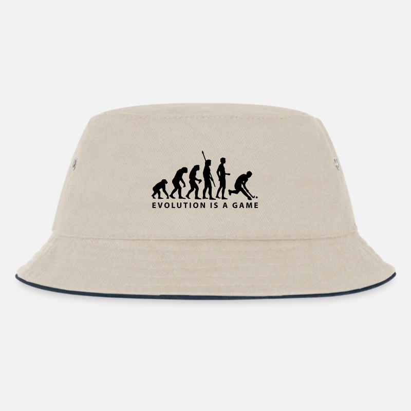 evolution_herren_hockey_b_1c - Bob Enfant - blanc cassé/bleu marine