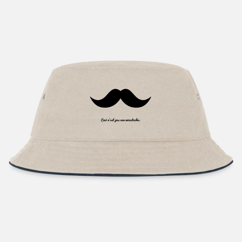 moustache - Bob Enfant - blanc cassé/bleu marine