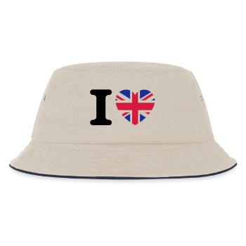 I love UK - Bob Enfant - blanc cassé/bleu marine - Devant