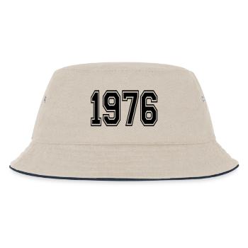 1976 - Kids’ Bucket Hat - ecru/navy - Front