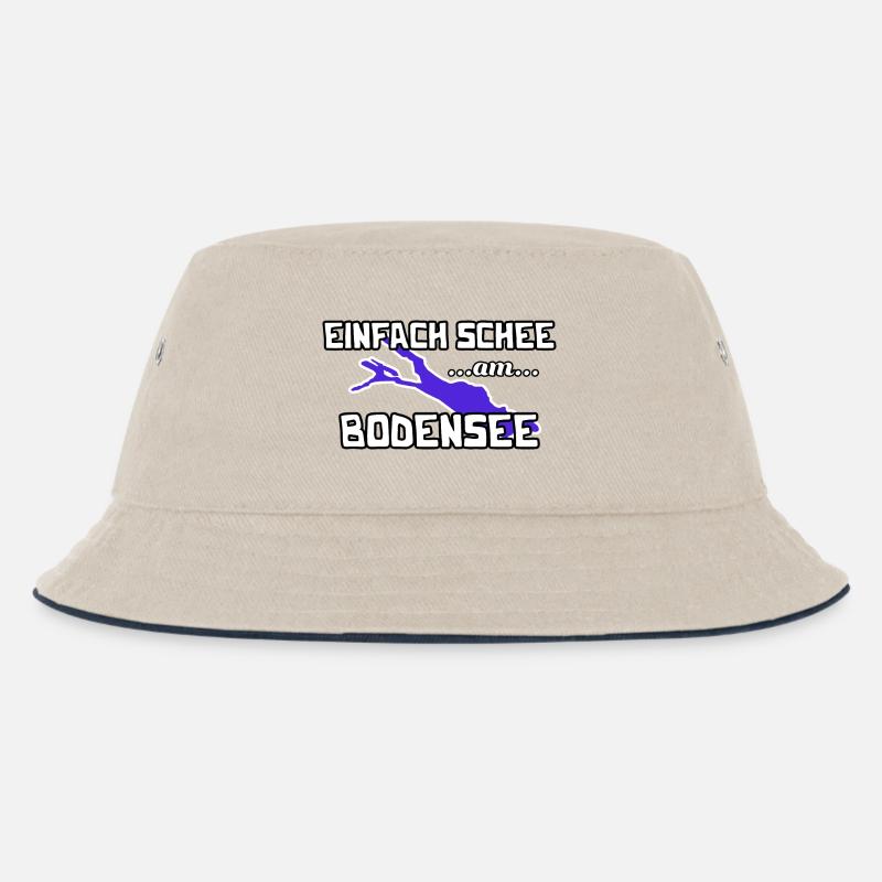 Bodensee - Kinder Bucket Hat - Natur/Navy