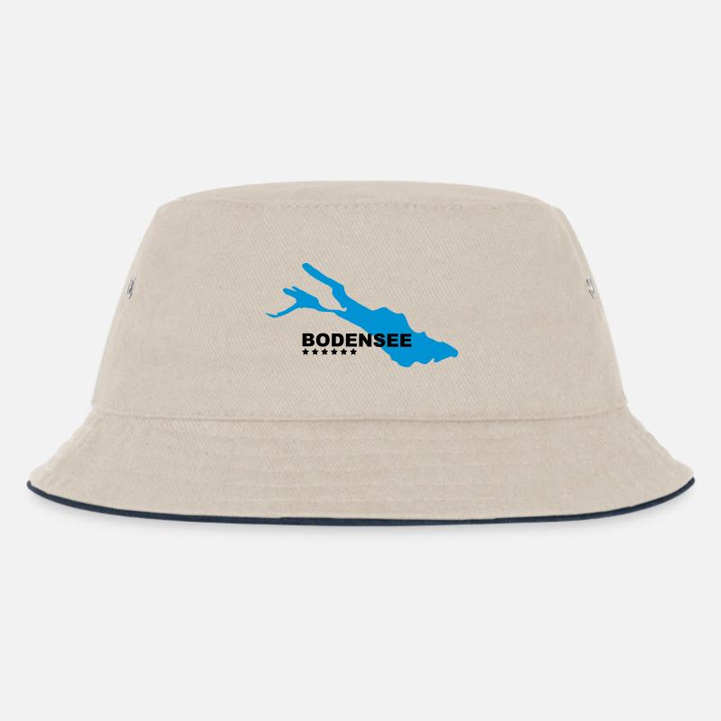 Bodensee - Kinder Bucket Hat - Natur/Navy