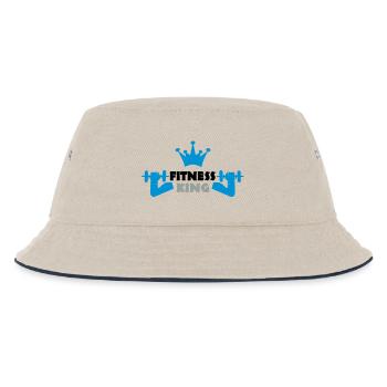 sport - Kinder Bucket Hat - Natur/Navy - Vorne