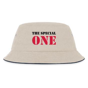 The Special One - Kids’ Bucket Hat - ecru/navy - Front