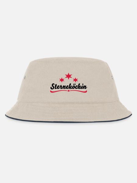 Kochen - Kinder Bucket Hat - Natur/Navy
