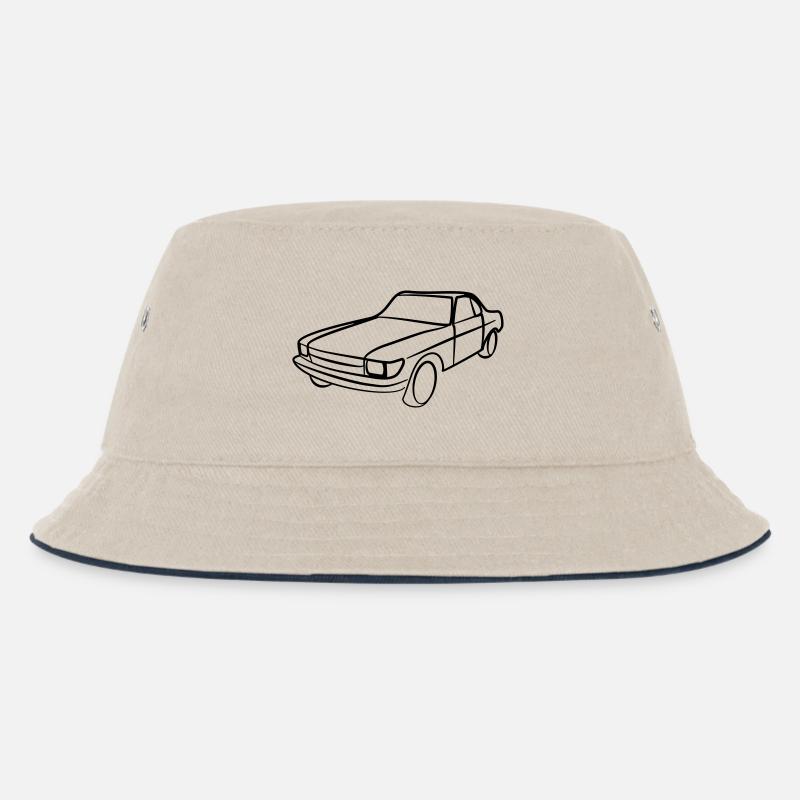 Oldtimer Vintage Tribal - Kinder Bucket Hat - Natur/Navy