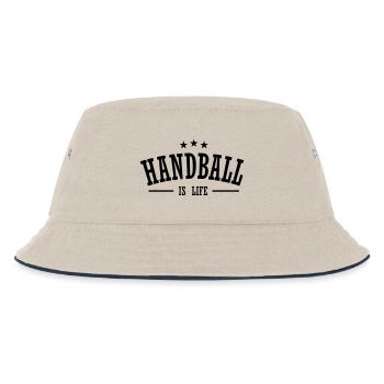 handball is life 3 - Kinder Bucket Hat - Natur/Navy - Vorne