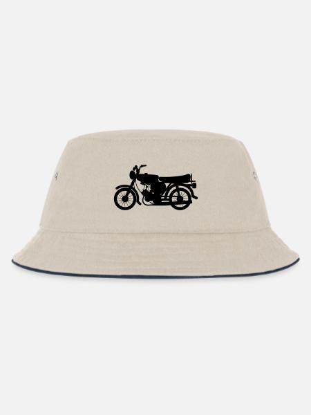 Fahrzeug - Simson - Kinder Bucket Hat - Natur/Navy