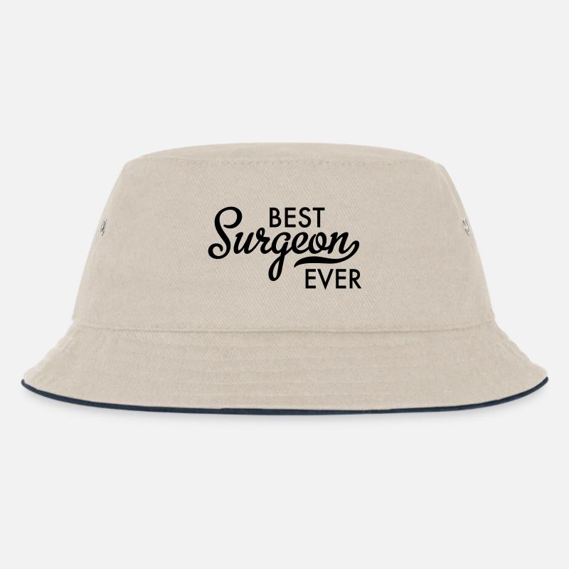 Chirurg - Kinder Bucket Hat - Natur/Navy