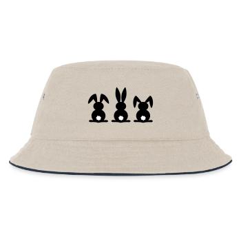 Silhouette de lapin. Joyeuse fête de Pâques ou de Pâques. Oeuf. - Bob Enfant - blanc cassé/bleu marine - Devant