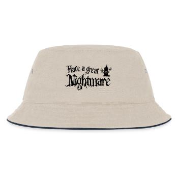 Halloween - Hab einen tollen Albtraum - Kinder Bucket Hat - Natur/Navy - Vorne