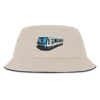 Paris MP89 metro - Kids’ Bucket Hat - ecru/navy - Front