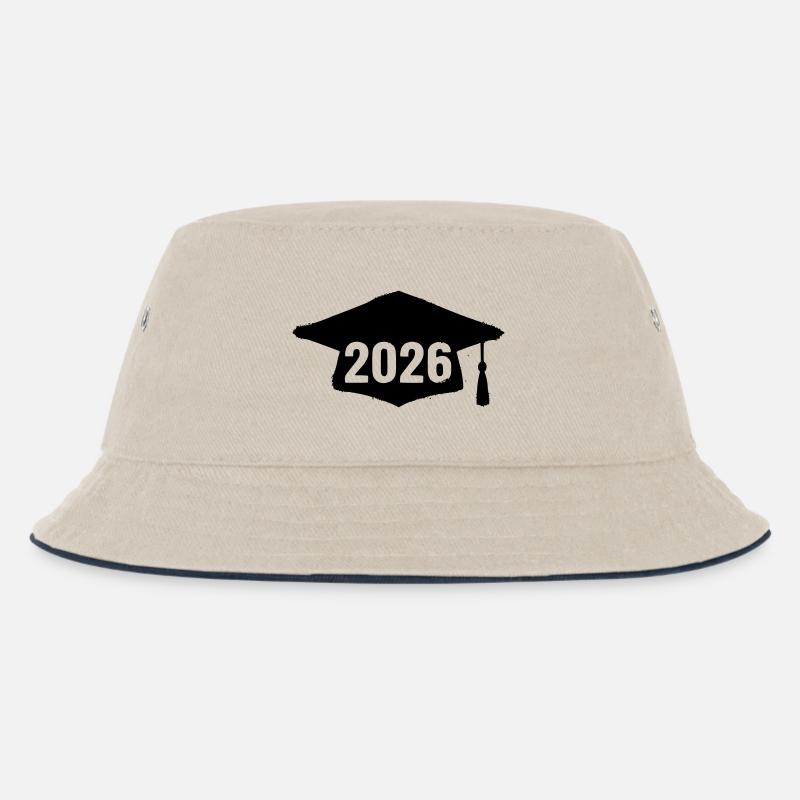 Doktorhut Abschluss 2026 Grunge - Kinder Bucket Hat - Natur/Navy