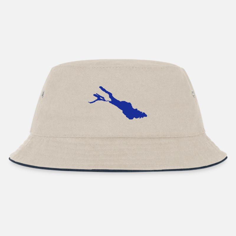 Bodensee - Kinder Bucket Hat - Natur/Navy