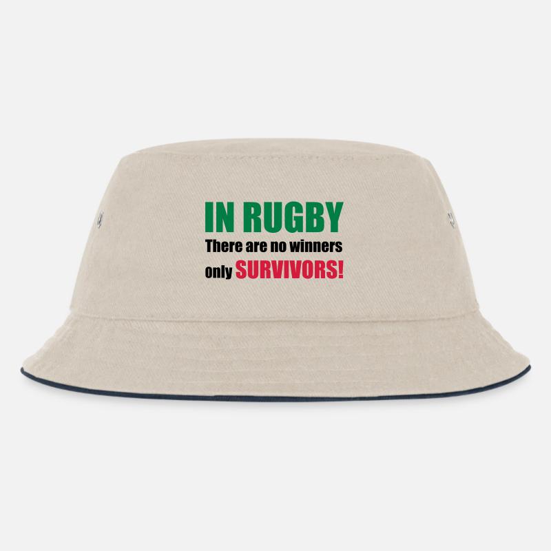 rugby - Kinder Bucket Hat - Natur/Navy